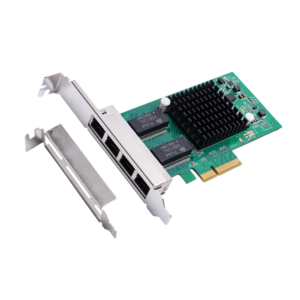 PCI-E 4-port Gigabit Ethernet Controller Card (Intel Chipset) (x4 slot)