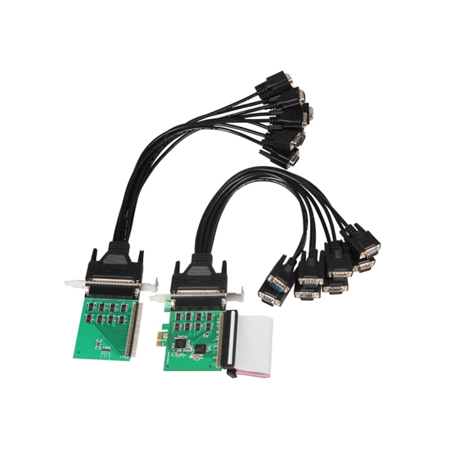 PCI-E 16-port (RS232, DB-9) Serial Controller Card with Fan-out Cable - Image 3