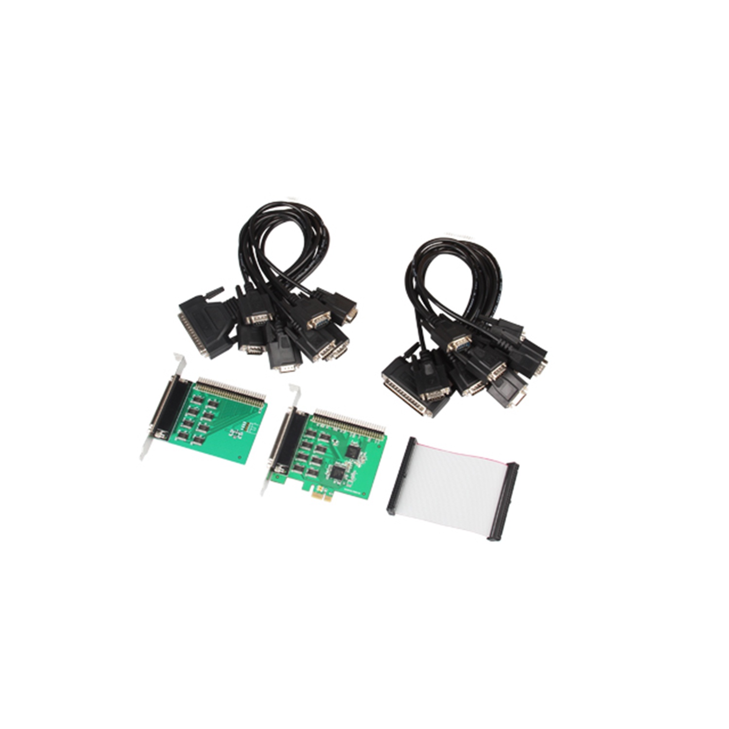 PCI-E 16-port (RS232, DB-9) Serial Controller Card with Fan-out Cable - Image 5