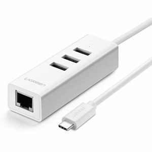 USB2.0 TYPE C COMBO-USB2.0GIGA ETHERNET+3PORT USB2.0 HUB (20792)