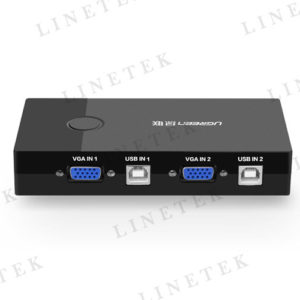 KVM Switch with 2 Ports USB