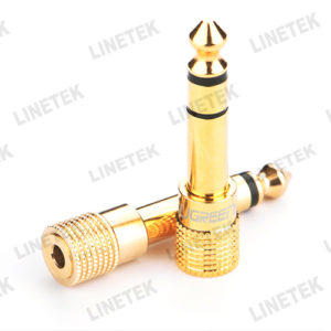 2-PACK 3.5MM FEMALE TO 6.35MM MALE AUDIO ADAPTER (20503P)