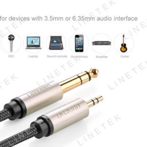 3.5MM MALE TO 6.5MM MALE CABLE OD4.5 (AV127)