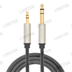 ALUMINIUM 3.5MM MALE TO 6.5MM MALE CABLE (AV127)