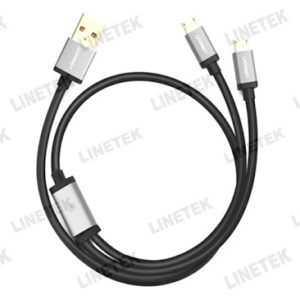DUAL MICRO USB SPLITTER CABLE 1M (40348)