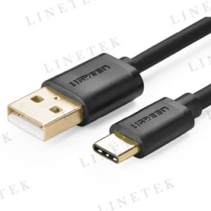 USB 2.0 TYPE A MALE TO REVERSIBLE TYPE-C MALE CHARGE & SYNC CABLE (US141)