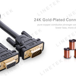 VGA MALE TO FEMALE EXTENSION CABLE (3+6)