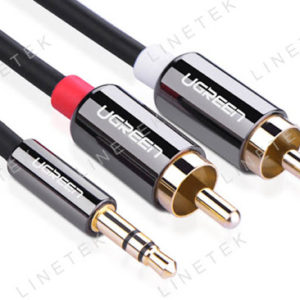 3.5MM MALE TO 2RCA MALE - 1.5M (AV116)