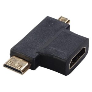 Linetek HDMI Female to Micro HDMI / Mini HDMI Male Adapter Converter