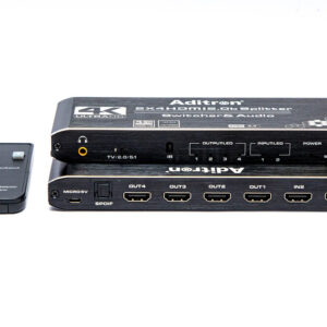 HDMI 2.0 4k@60Hz 2x4 Switch Splitter with Audio