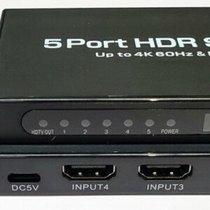 HDMI 2.0 4K@60Hz Switch 5port with Remote