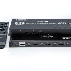 HDMI USB 4x1 KVM Seamless Switch with Multiview & Asynchronous Mouse Input
