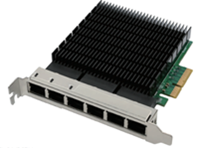 PCIe x4 Intel I350AM4  Six -RJ45 Gigabit Server Card T6 AI-LI 111T6
