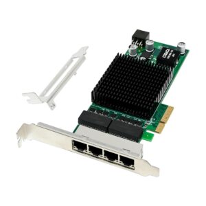 PCIe X4 I350 1G T4  Lancard PoE Visual Frame Grabber Server    AI-LI 110POE T4