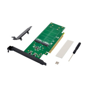 PCIe x16 Hyper 4-PORT M.2 NVMe SSD Adapter AI-DA203N 4P